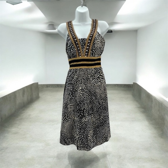 Kenar Tribal Print Beaded Dress – Size 4 - Picture 5 of 6